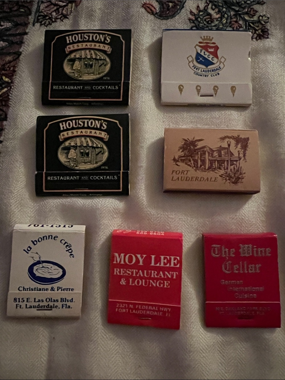 VINTAGE Assorted Fort Lauderdale Restaurant/Club Matchbooks